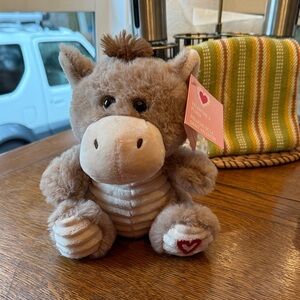 Plush Brown Stuffed Horse